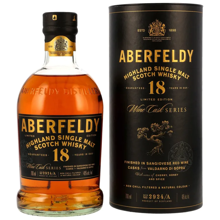Aberfeldy 18 Jahre Limited Edition Sangiovese Wine Cask Finish