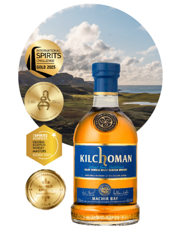Preview: Kilchoman Machir Bay - Geschenkpackung mit 2 Gläsern
