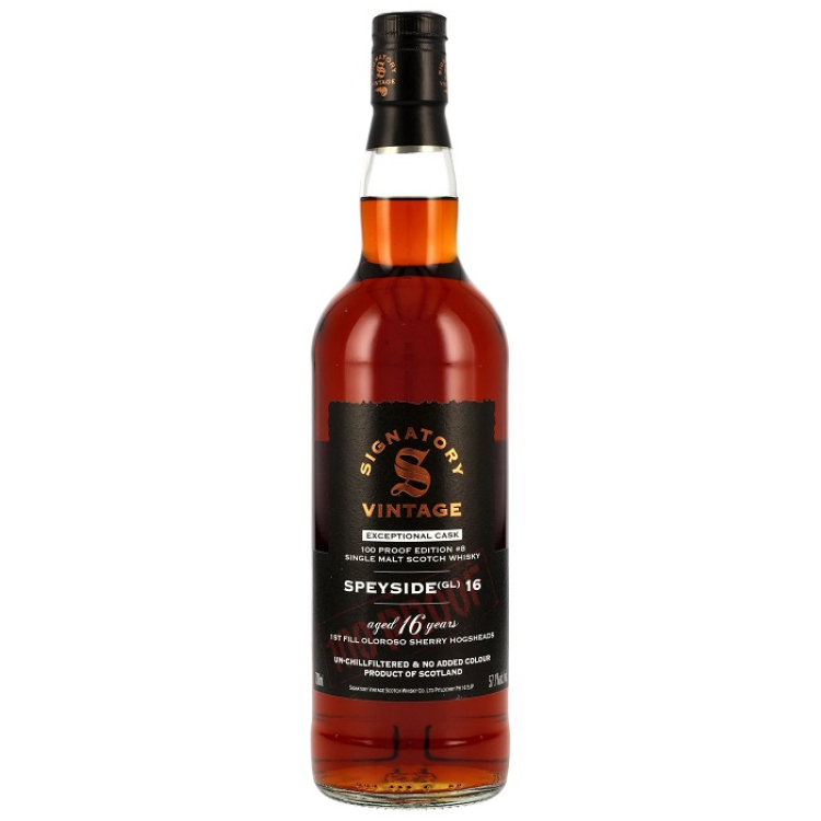Speyside (GL) - 16  Jahre Signatory 100 Proof Exceptional Cask Edition #8