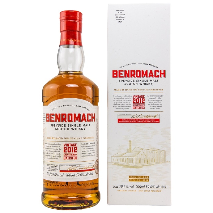 Benromach Cask Strength Vintage 2012 Batch 03