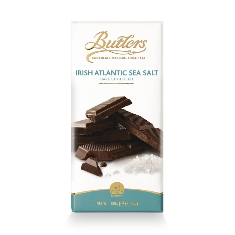 Butlers Irish Atlantic Sea Salt Dark Chocolate 100g Tafel