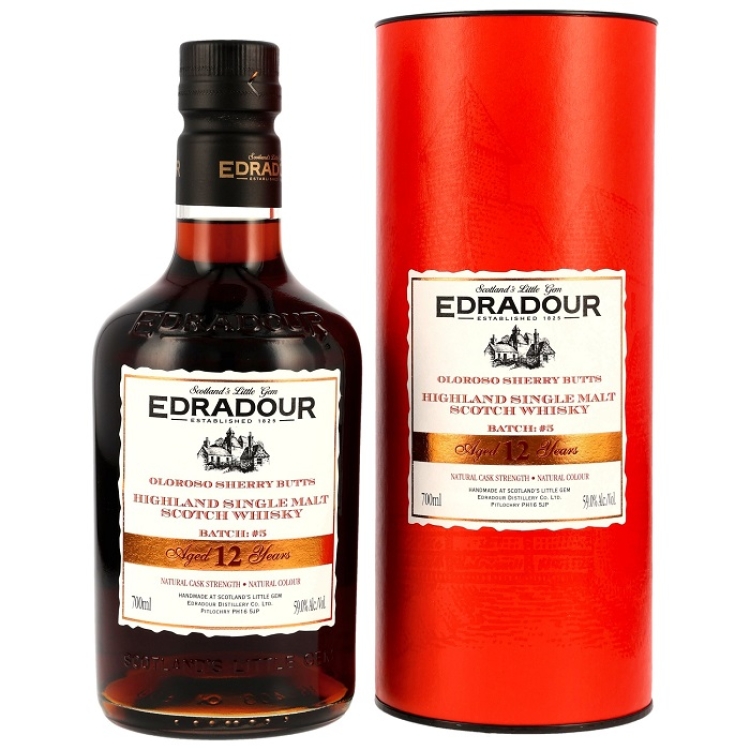 Edradour Oloroso Sherry Butts 12 Jahre Cask Strength Batch:#5