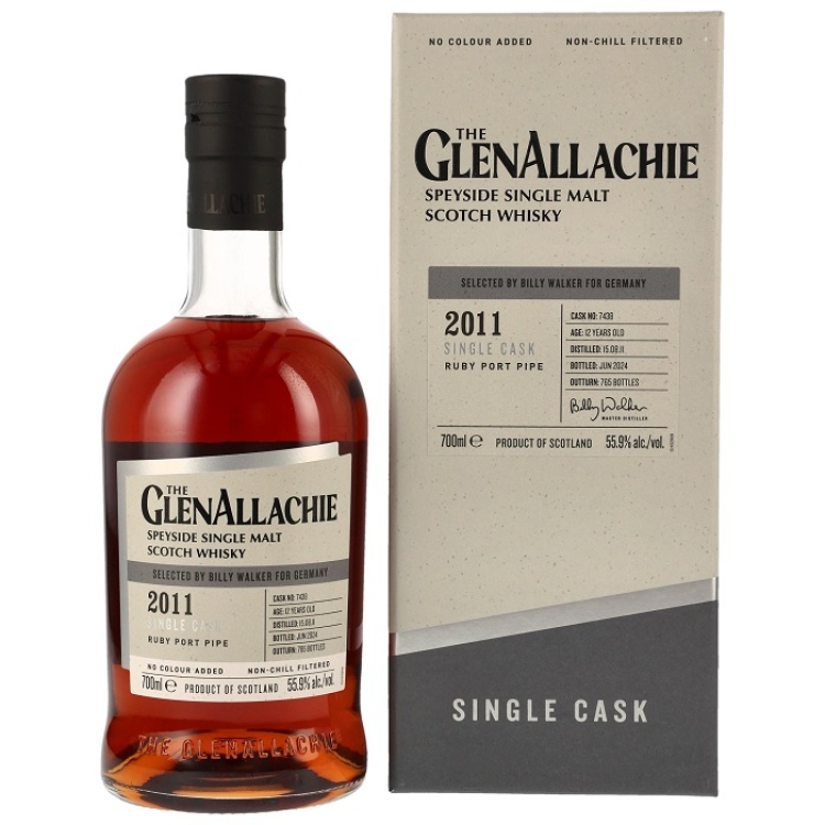 GlenAllachie 2011/2024 – Single Cask Ruby Port Pipe