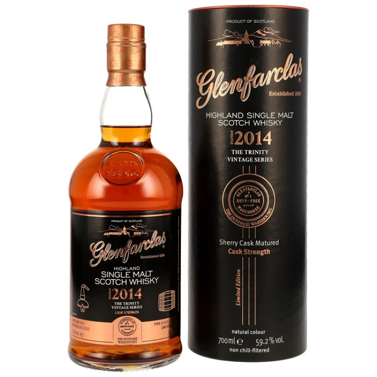 Glenfarclas Trinity Vintage Series No.2 The Dunnage Warehouses Vintage 2014 · Cask Strength