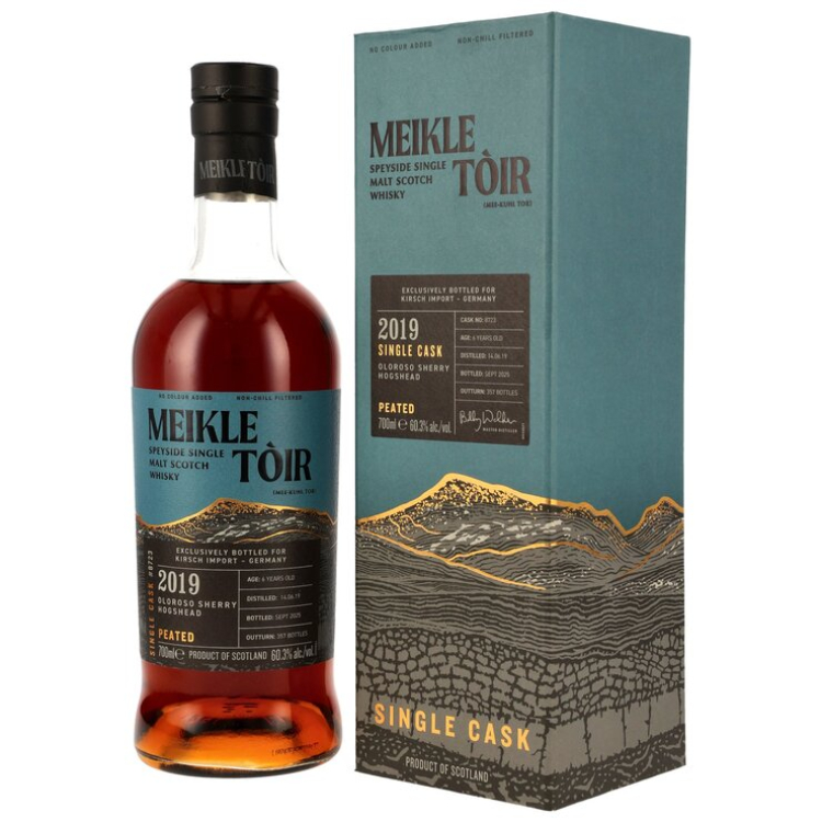 GlenAllachie Meikle Tòir 2019/2025 Single Cask - Peated