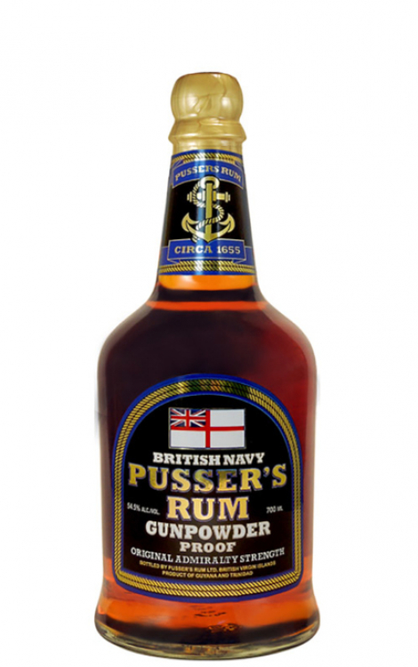 Pusser's British Navy Rum Gunpowder Proof