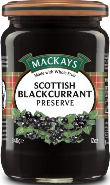 MACKAYS Scottish Blackcurrant Preserve 340g