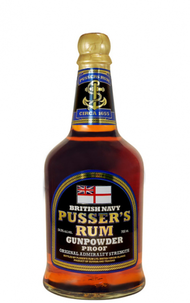 Pusser's British Navy Rum Gunpowder Proof