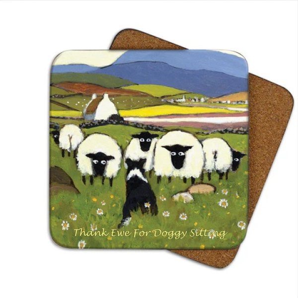 Coaster Thank Ewe For Doggy Sitting